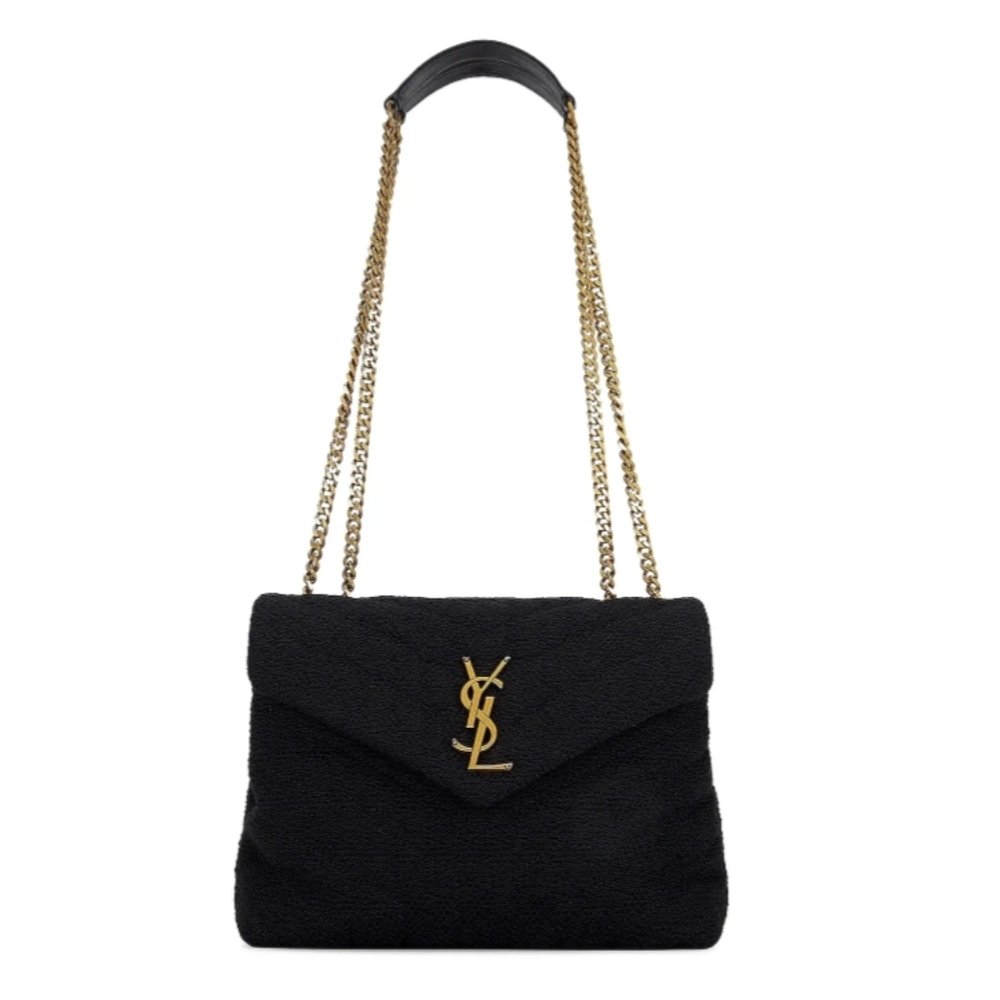 ❌SOLD❌ YSL Quilted Tweed Monogram Small Loulou Chain Satchel